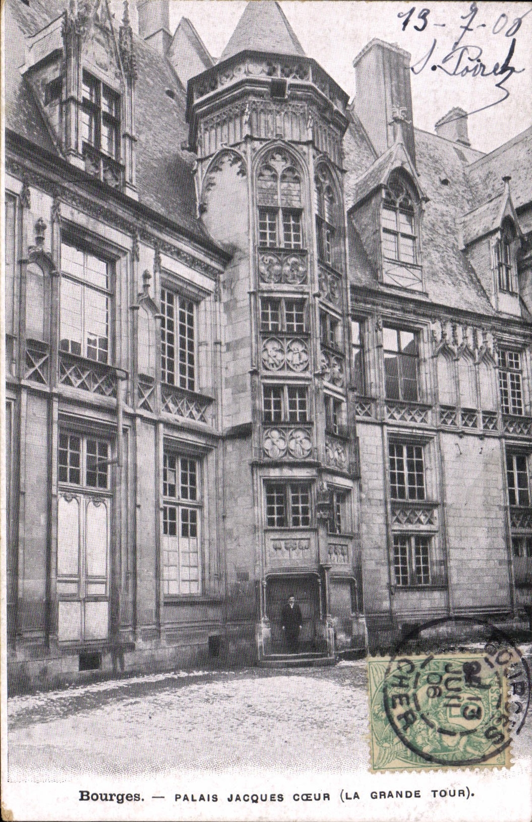 CPA Bourges Palais Jacques Coeur La Grande Tour