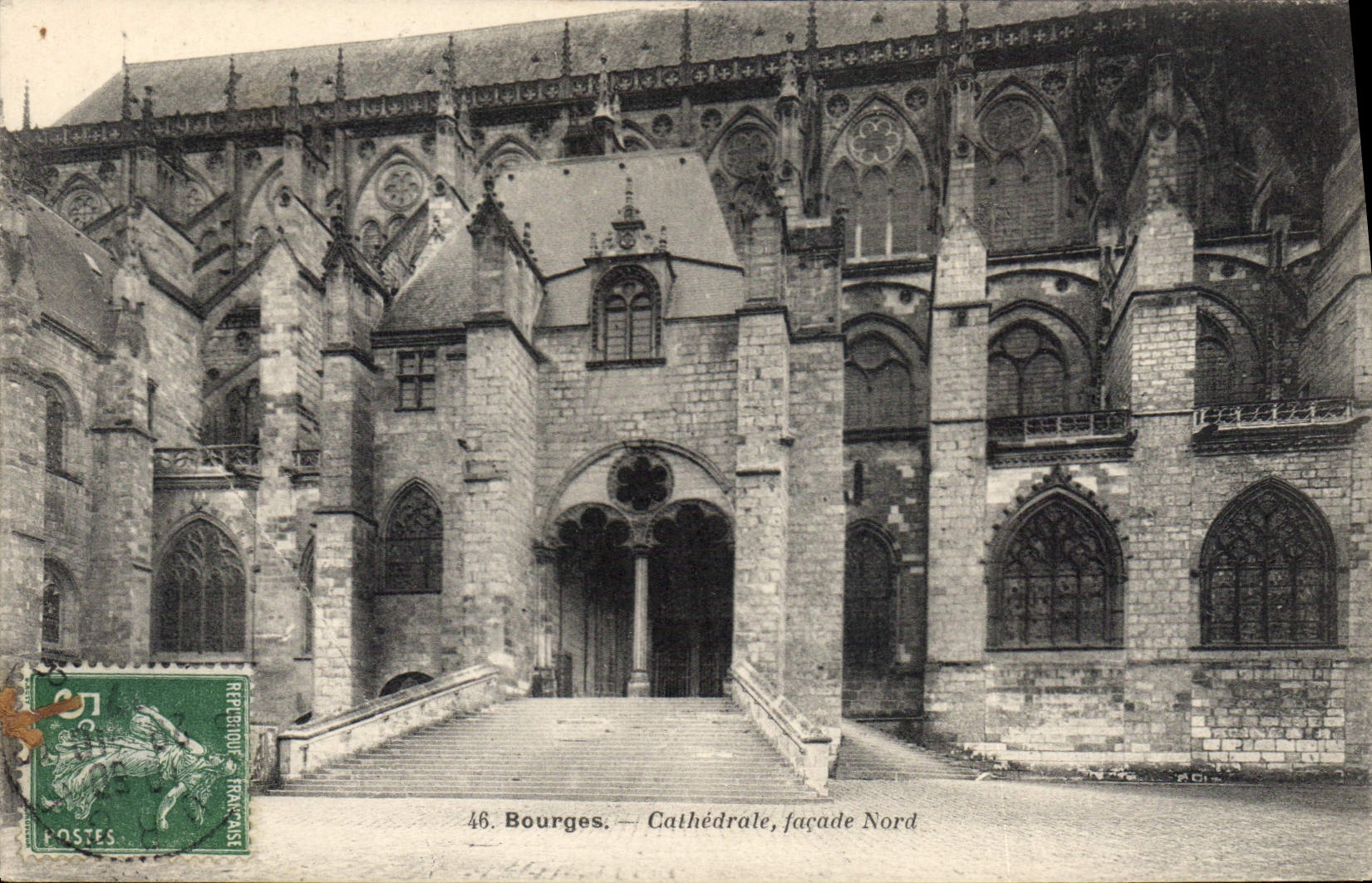 CPA Bourges Cathedrale facade Nord 