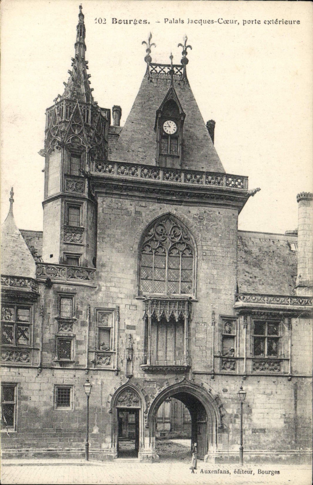 CPA Bourges Palais Jacques Coeur porte exterieure 
