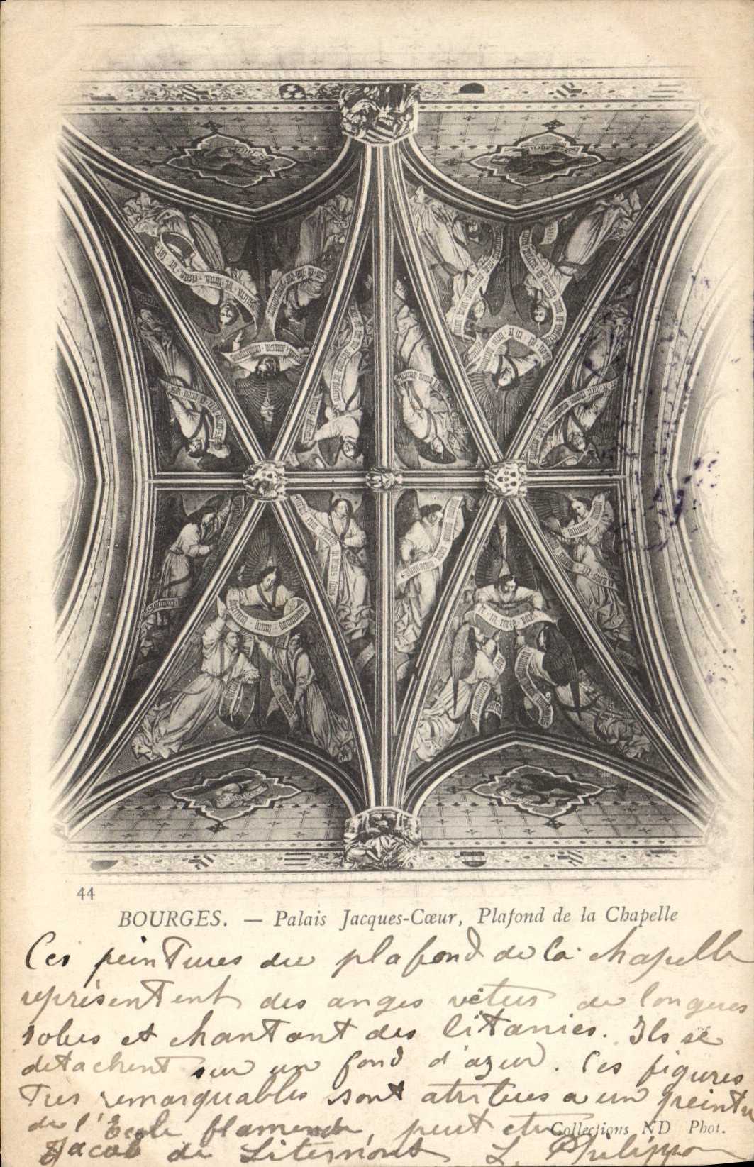 CPA Bourges Palais Jacques Coeur Plafond de la Chapelle 