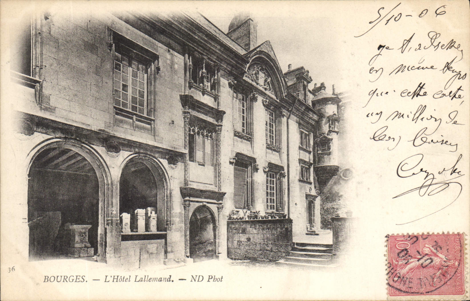 CPA Bourges L'Hotel Lallenand 