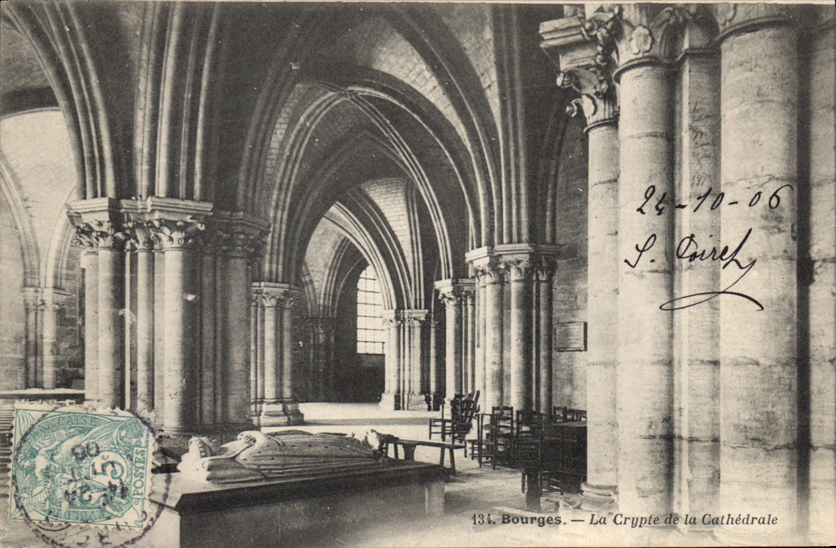 CPA Bourges La Crypte de la Cathedrale 