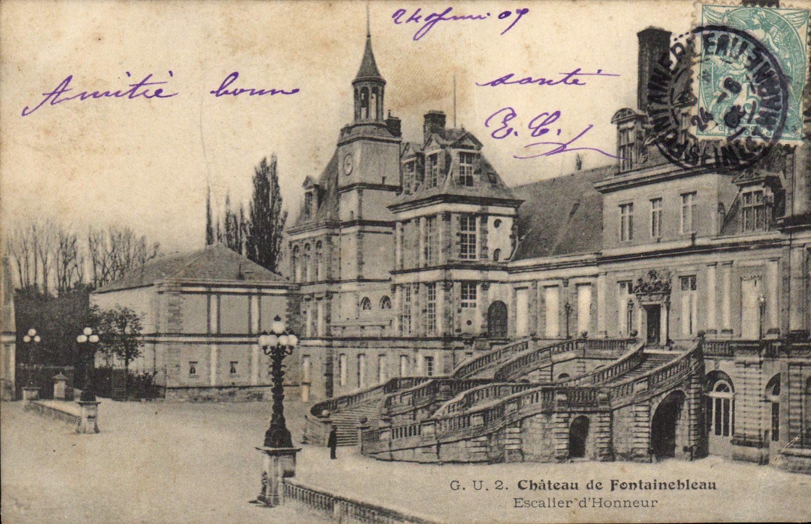 CPA Chateau de Fontainebleau Escaller d'Honneur