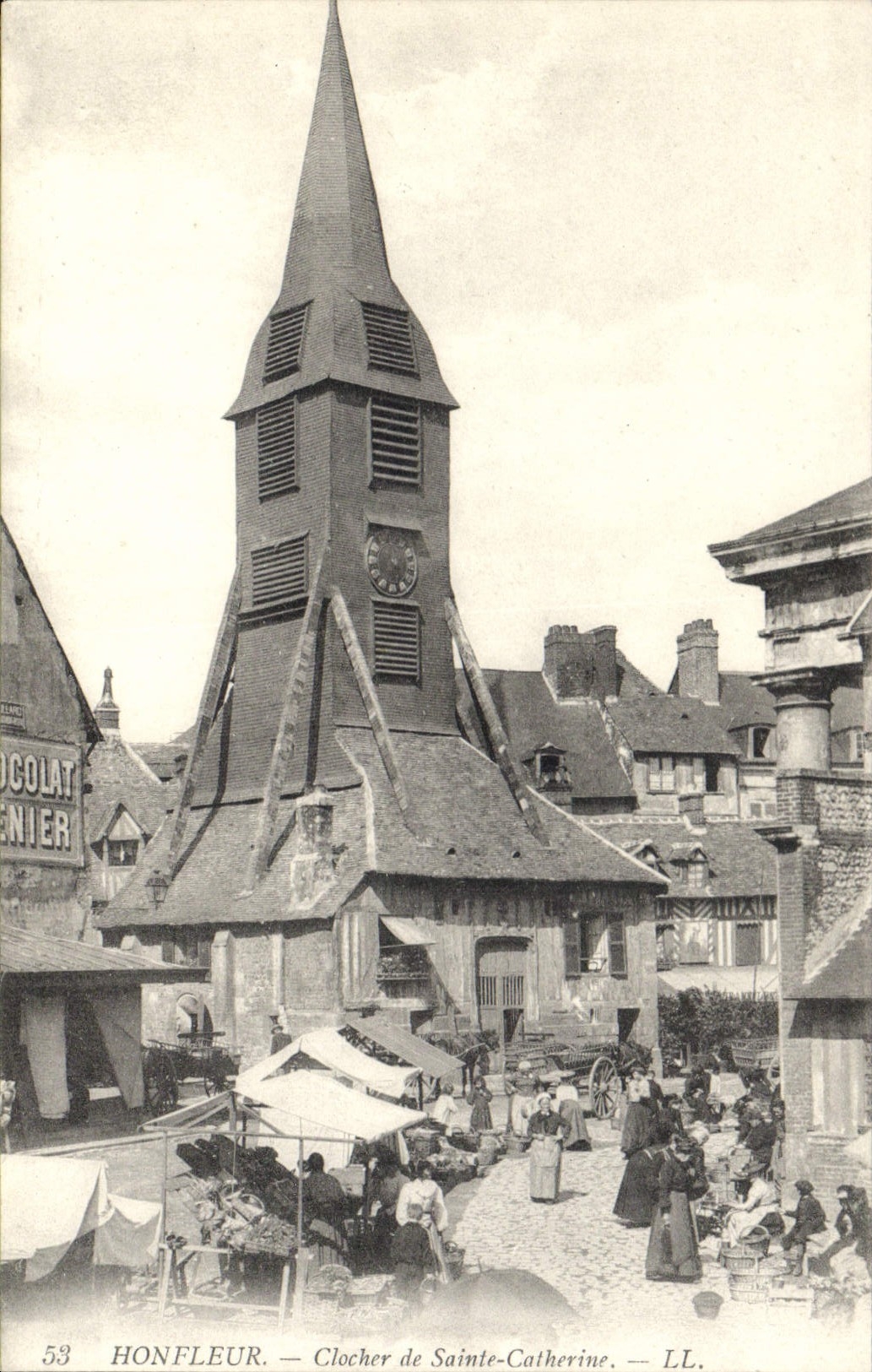 CPA Honfleur Clocher de Sainte Catherine 