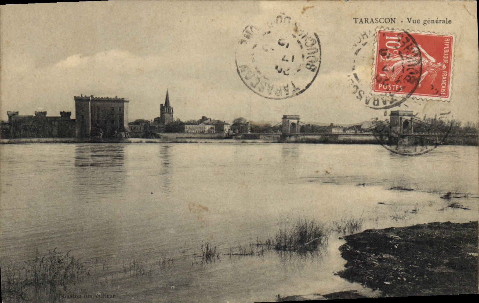 CPA Tarascon vue generale