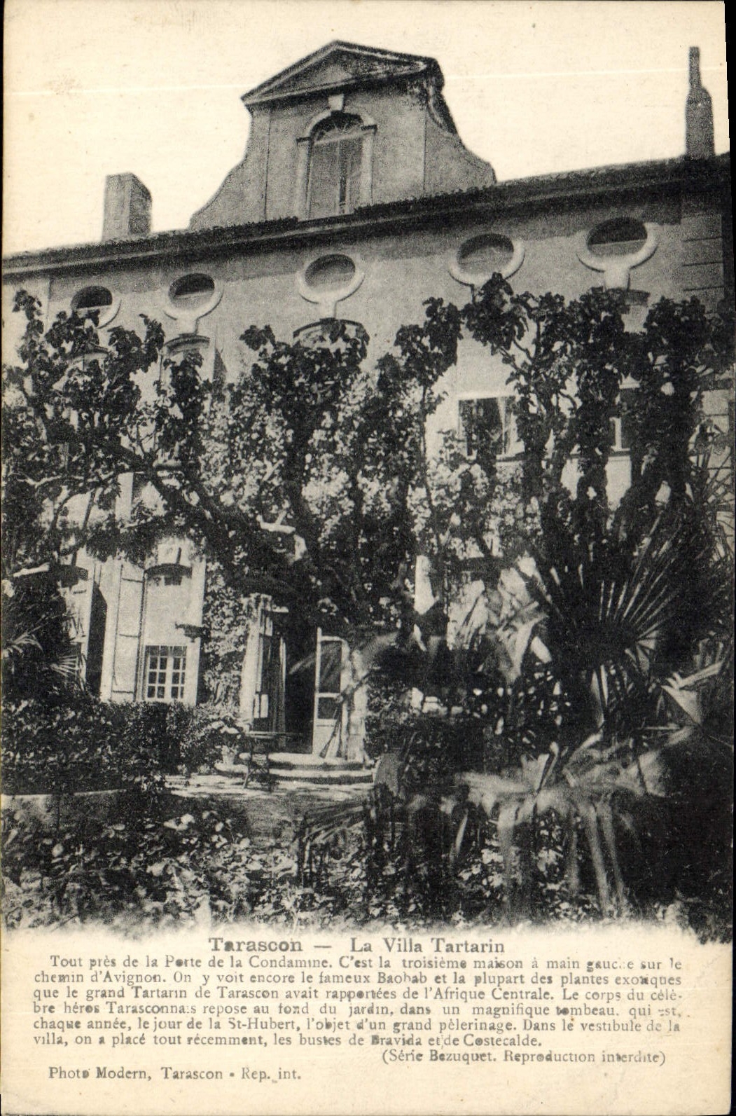 CPA Tarascon la Villa Tartarin tout pres de la Porte de la Condamine c'est la troisiene maison a mai