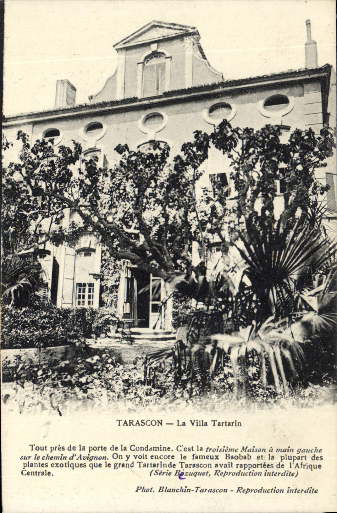 CPA Tarascon la Villa Tartarin tout pres de la Porte de la Condamine c'est la troisiene maison a mai