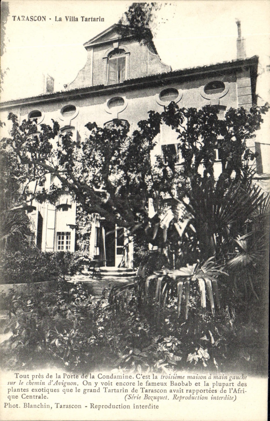 CPA Tarascon la Villa Tartarin tout pres de la Porte de la Condamine c'est la troisiene maison a mai