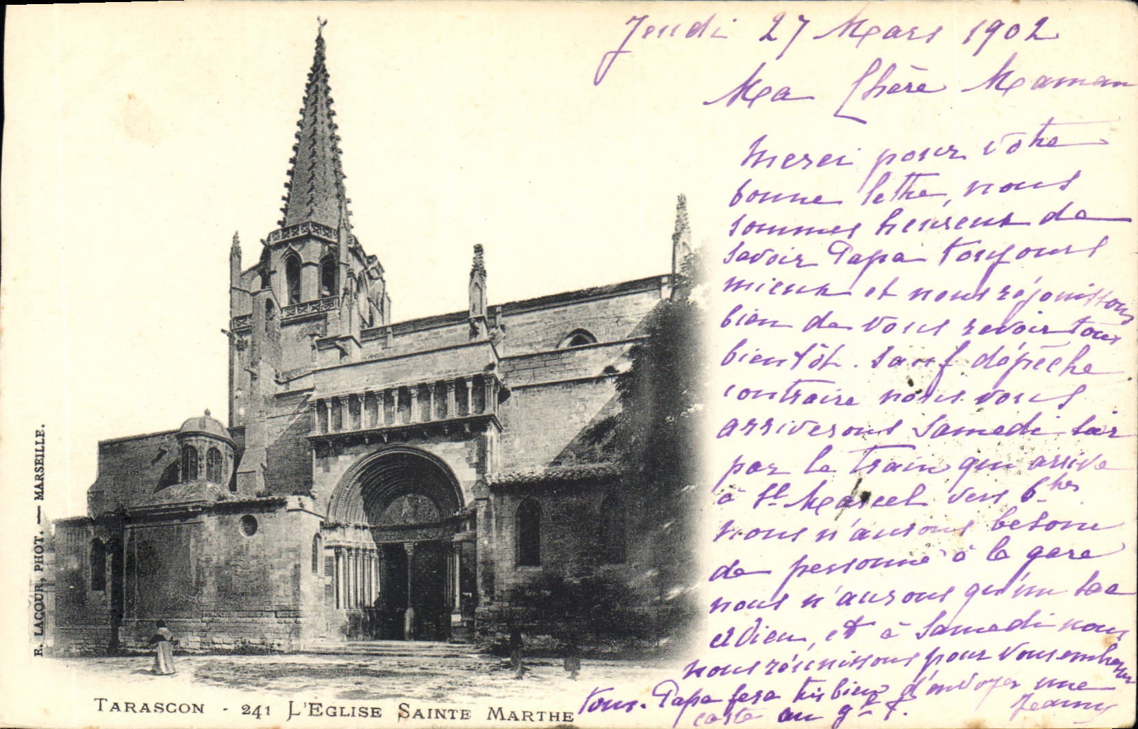 CPA Tarascon l'Eglise Sainte Marthe 