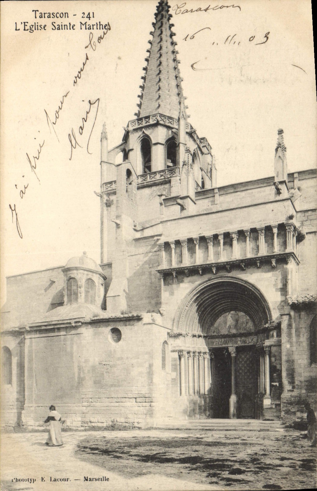 CPA Tarascon l'Eglise Sainte Marthe 
