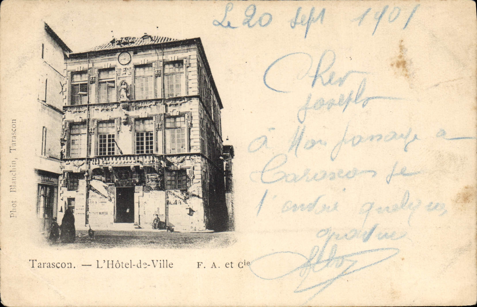 CPA Tarascon l'hotel de Ville 