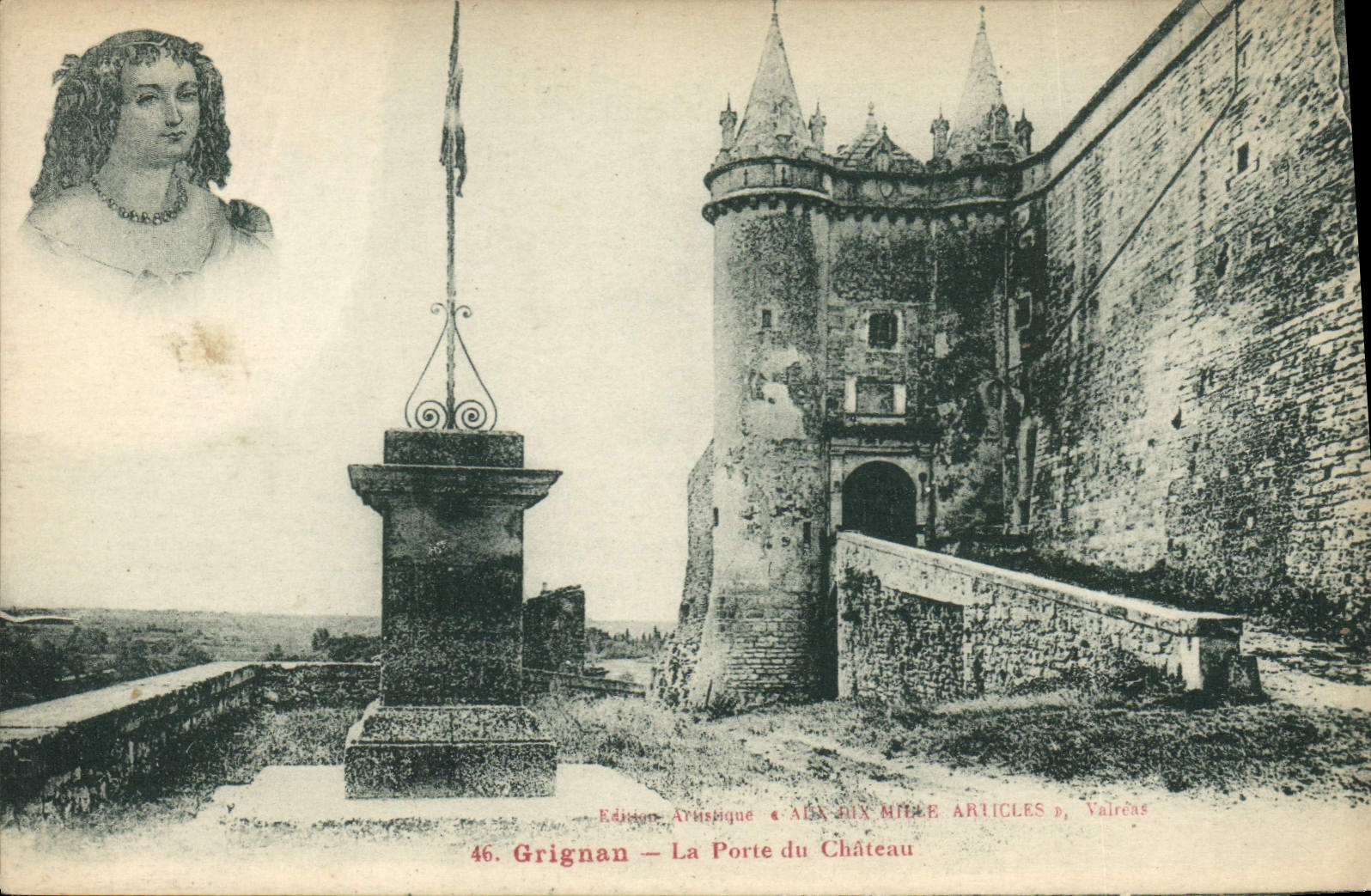 CPA Grignan la Porte du Chateau 