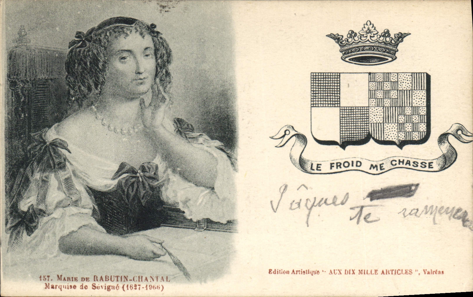 CPA Mante de Rabutin Chantal Marquise de Sevigne 1627