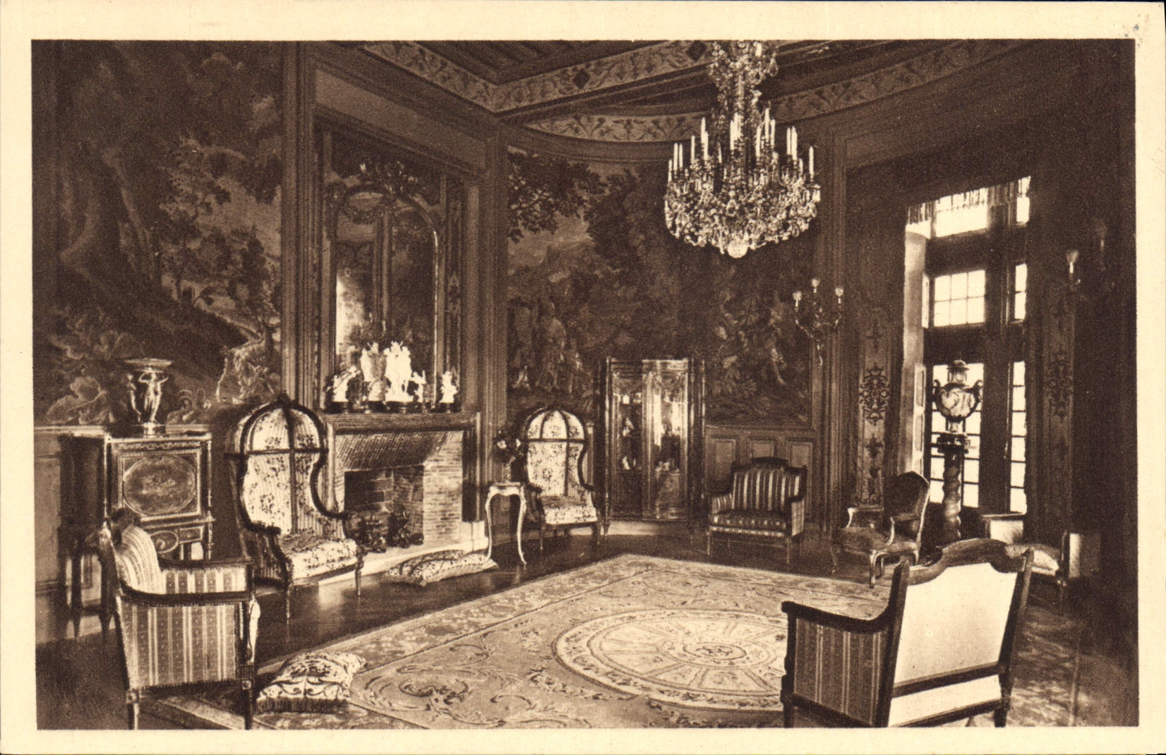 CPA Chateau de Grignan Drome salon se la Reine