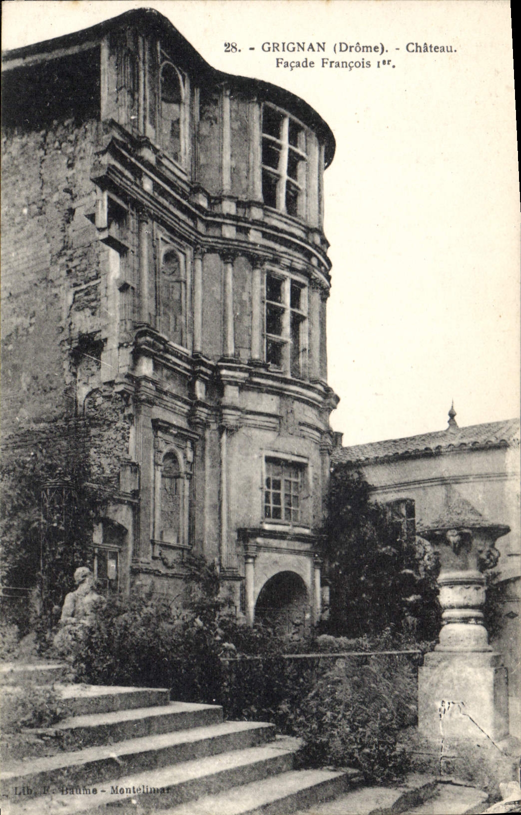 CPA Grignan Drome Chateau Facade Francois Ier