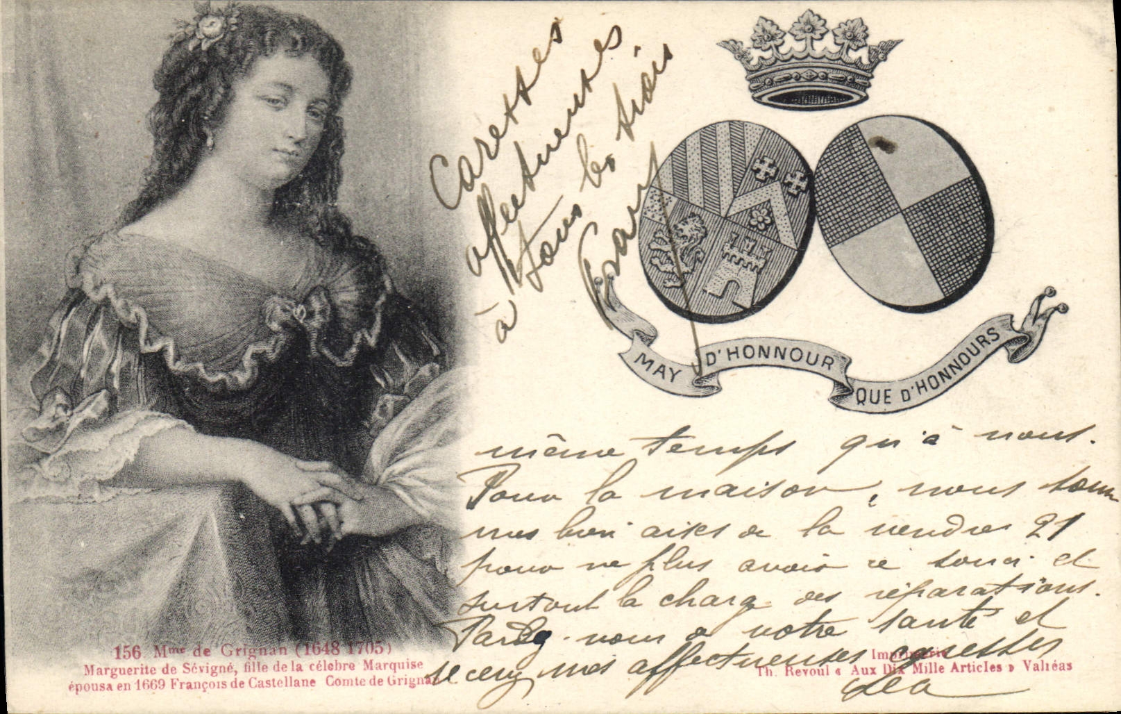 CPA Mme de Grignan 1648 1705 Marguerite de Sevigne 