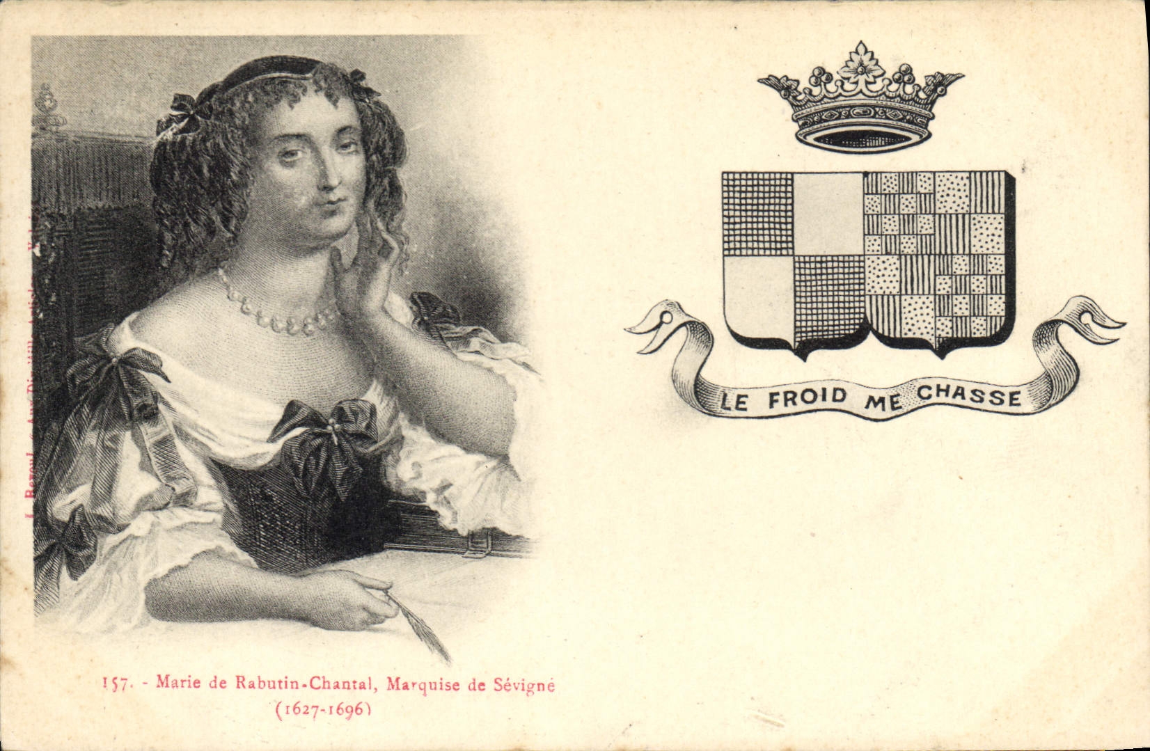 CPA Marie de Rabutin Chantal Marquise de Sevigne 1627 1696 