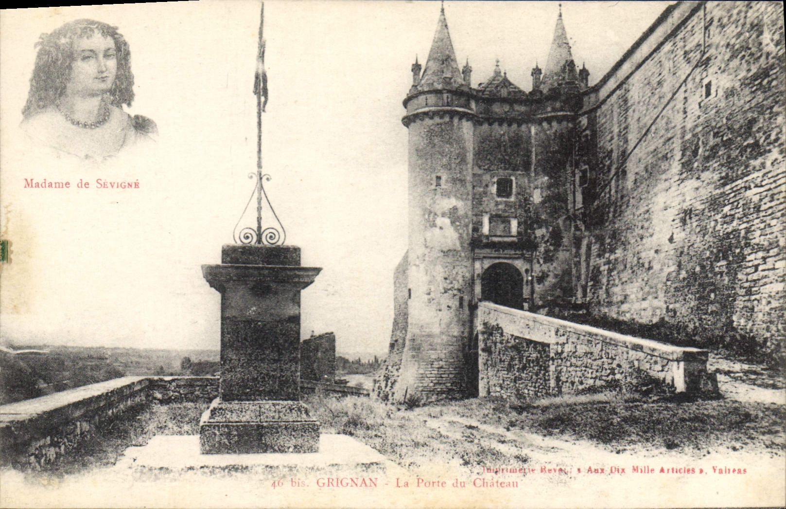 CPA Grignan la Porte du chateau 
