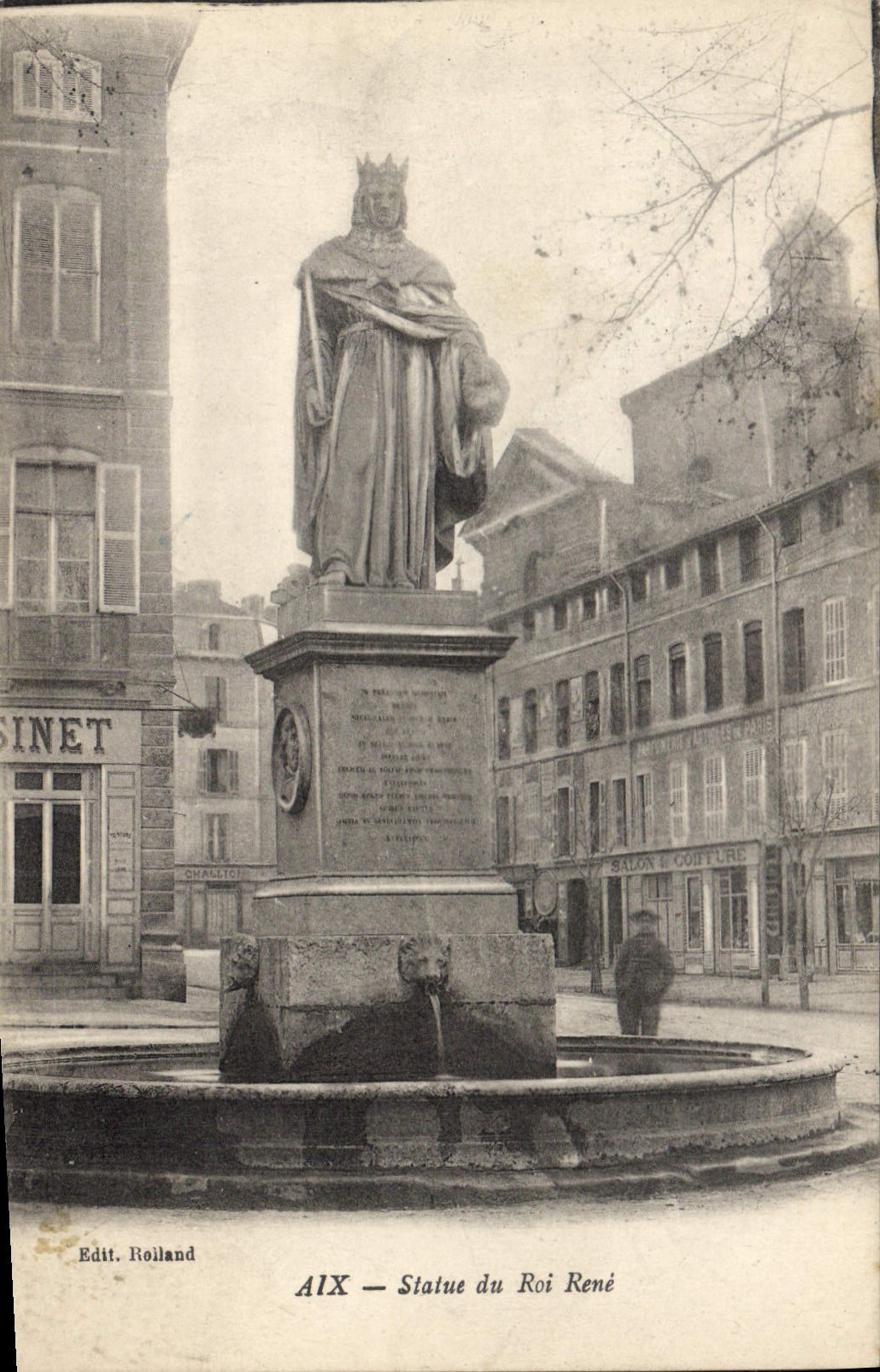 CPA Aix en Provence Statue du Roi Rene 