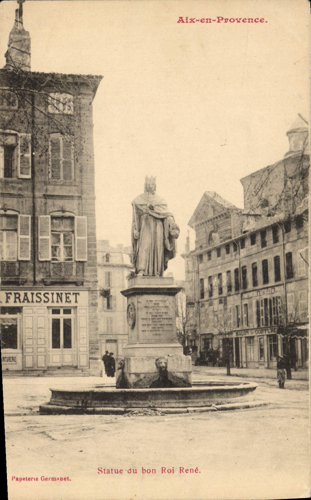 CPA Aix en Provence Statue du Roi Rene 