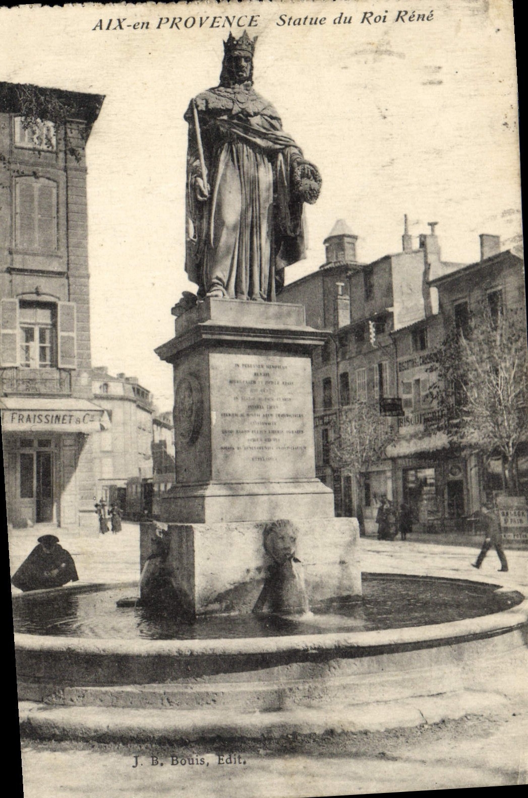 CPA Aix en Provence Statue du Roi Rene 