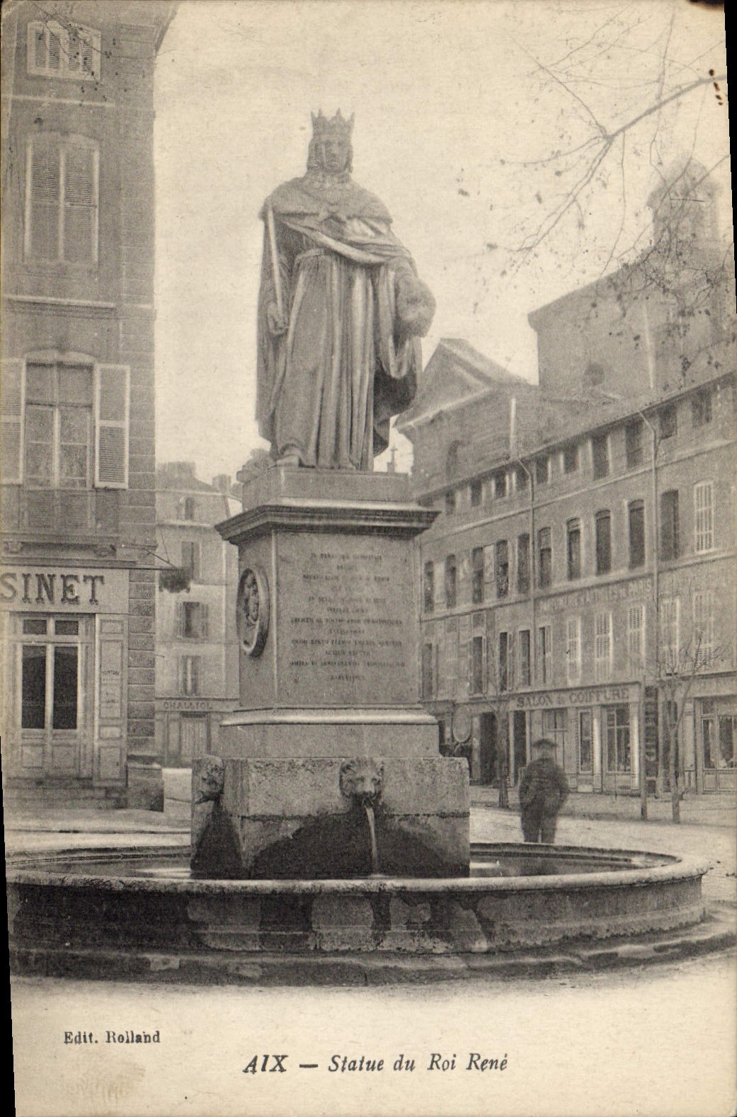 CPA Aix Statue du Roi Rene
