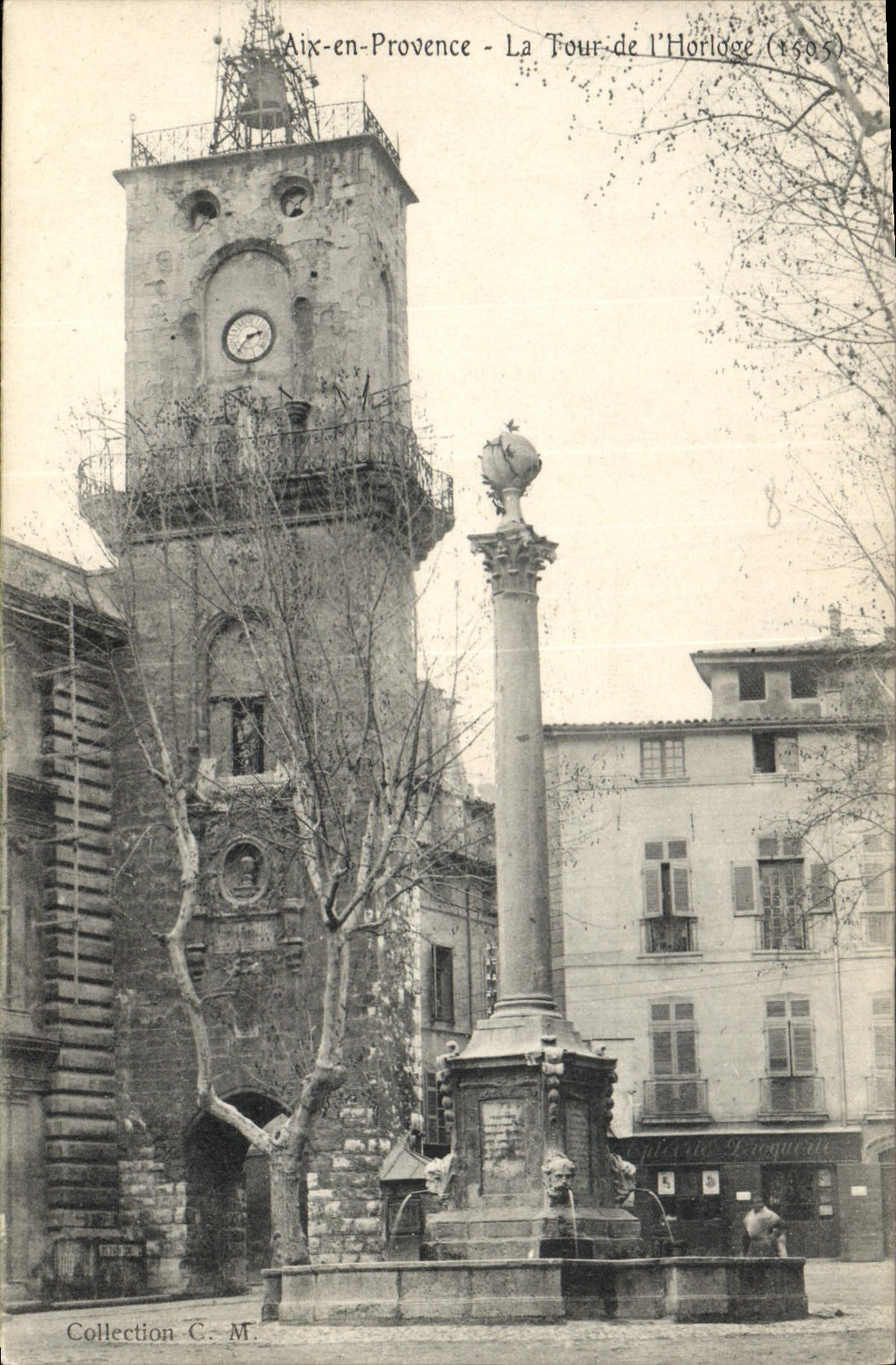 CPA Aix en Provence La Tour de l'Horloge 