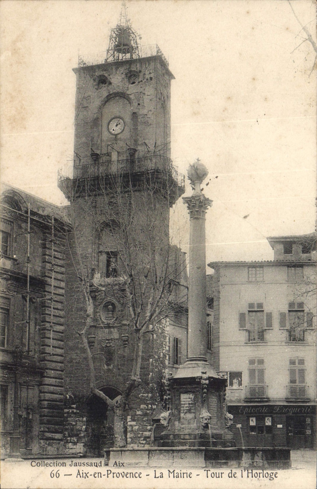 CPA Aix en Provence La Mairie Tour de l'Horloge 