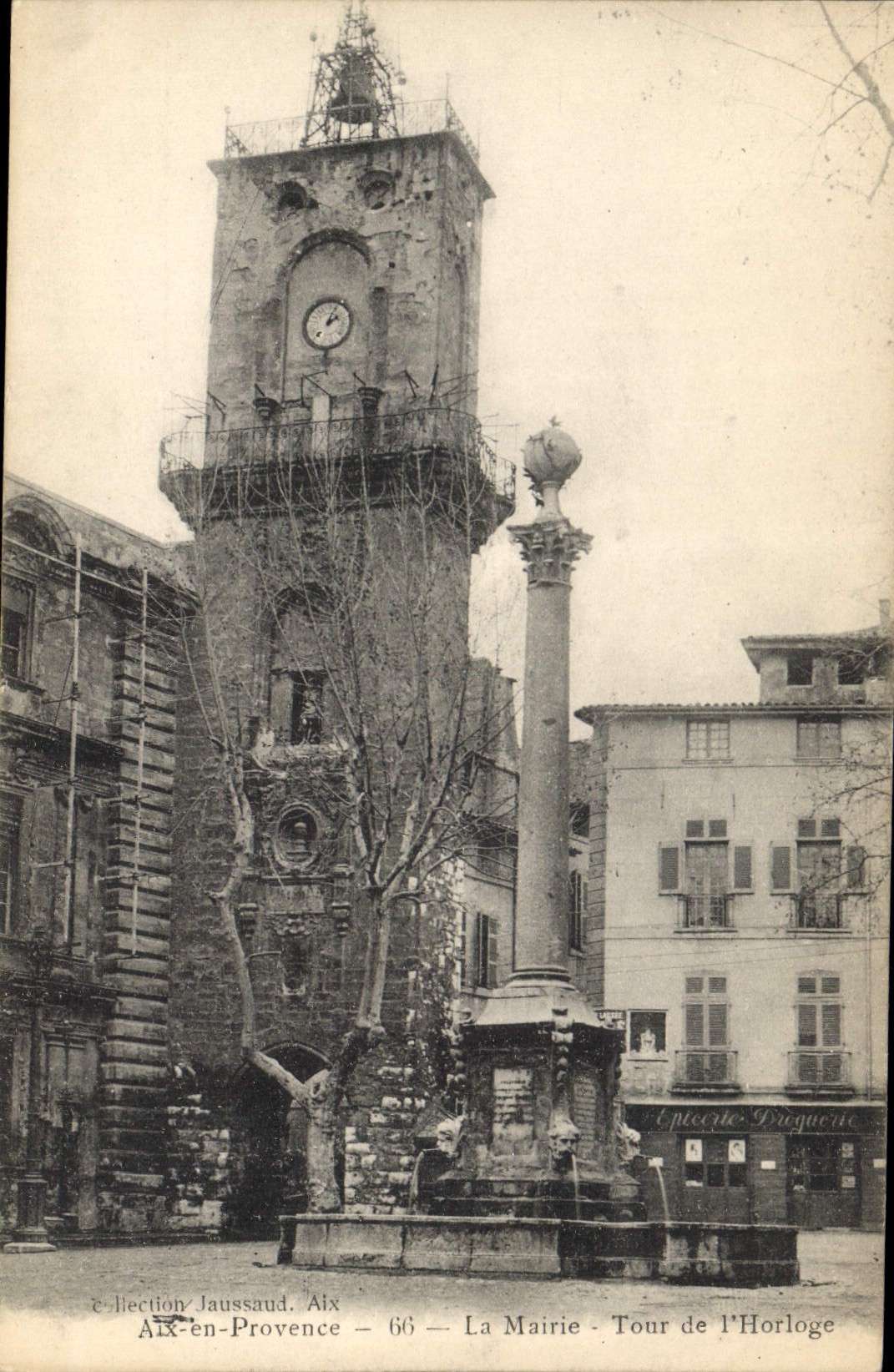 CPA Aix en Provence La Mairie Tour de l'Horloge 