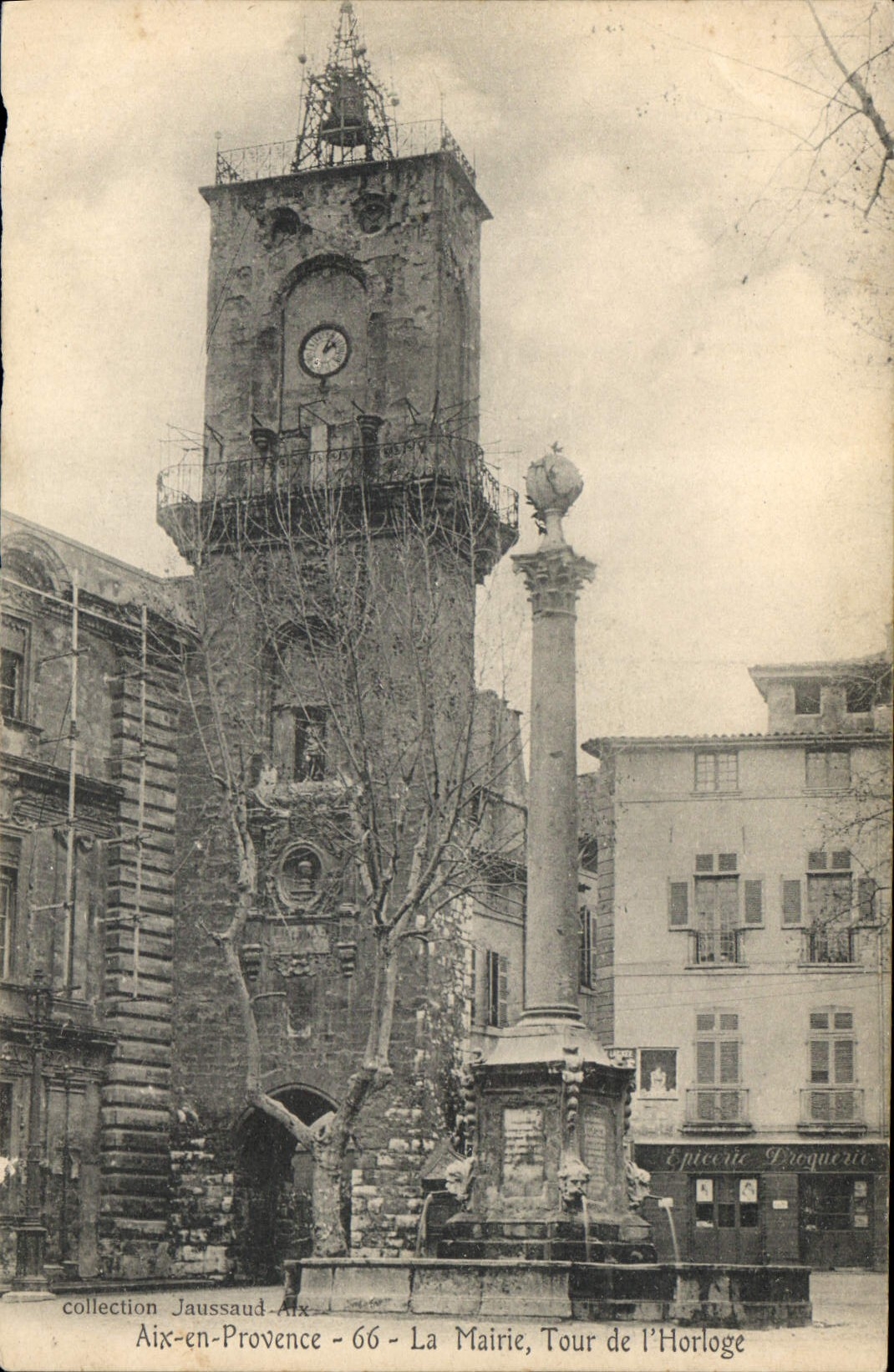 CPA Aix en Provence La Mairie Tour de l'Horloge 