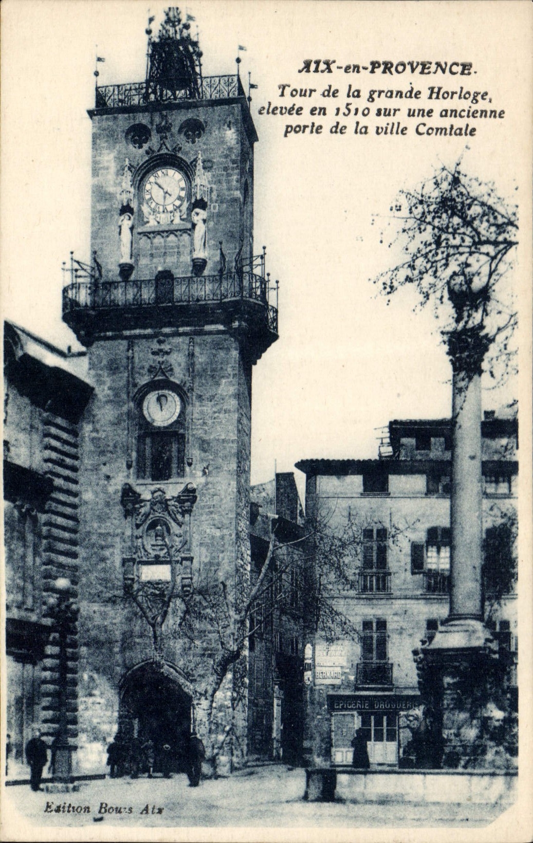 CPA Aix en Provence Tour de la grande Horloge sur ume ancienne porte de la ville Comtale 