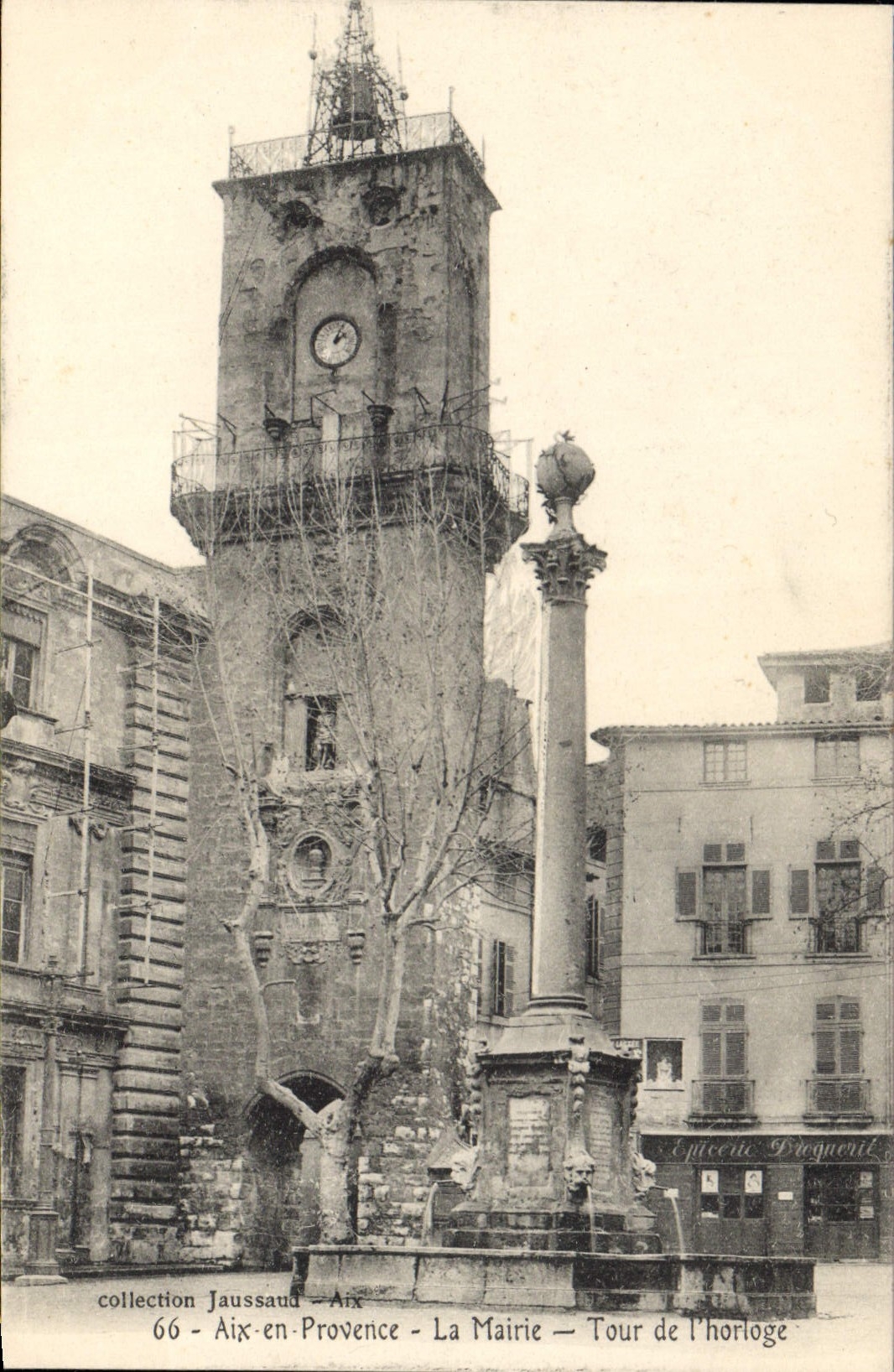 CPA Aix en Provence La Mairie Tour de l'Horloge 
