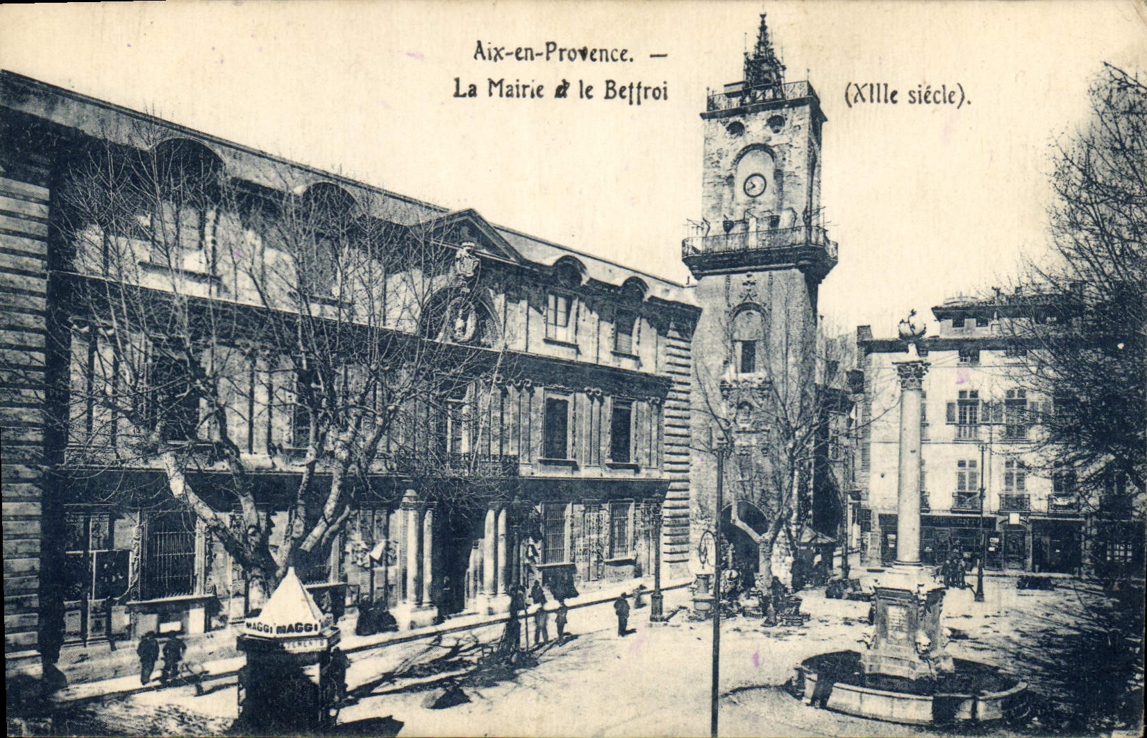 CPA Aix en Provence La Mairie et le Beffroi 