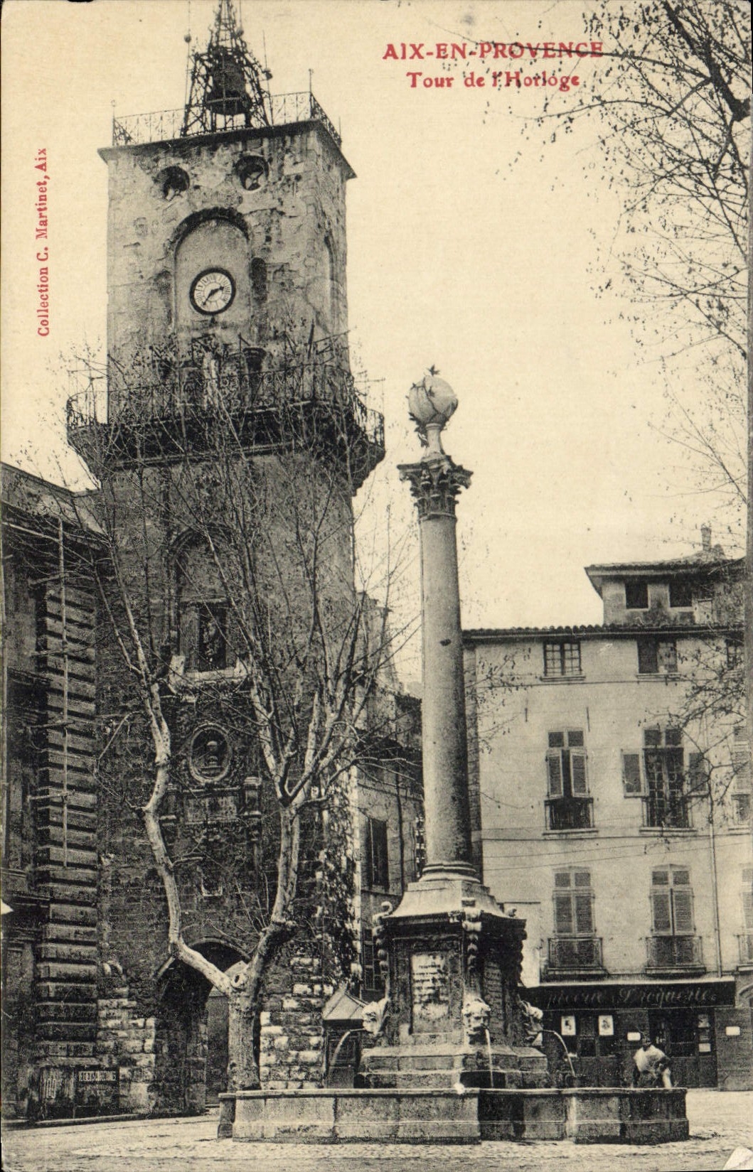 CPA Aix en Provence Tour de l'Horloge 