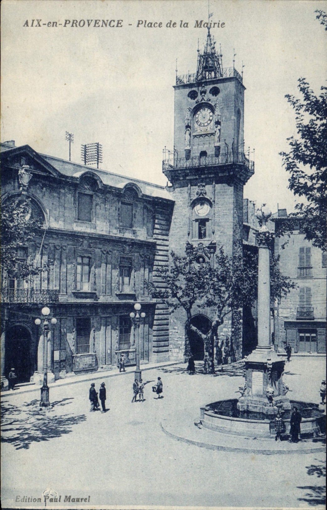 CPA Aix en Provence Place de la Mairie 