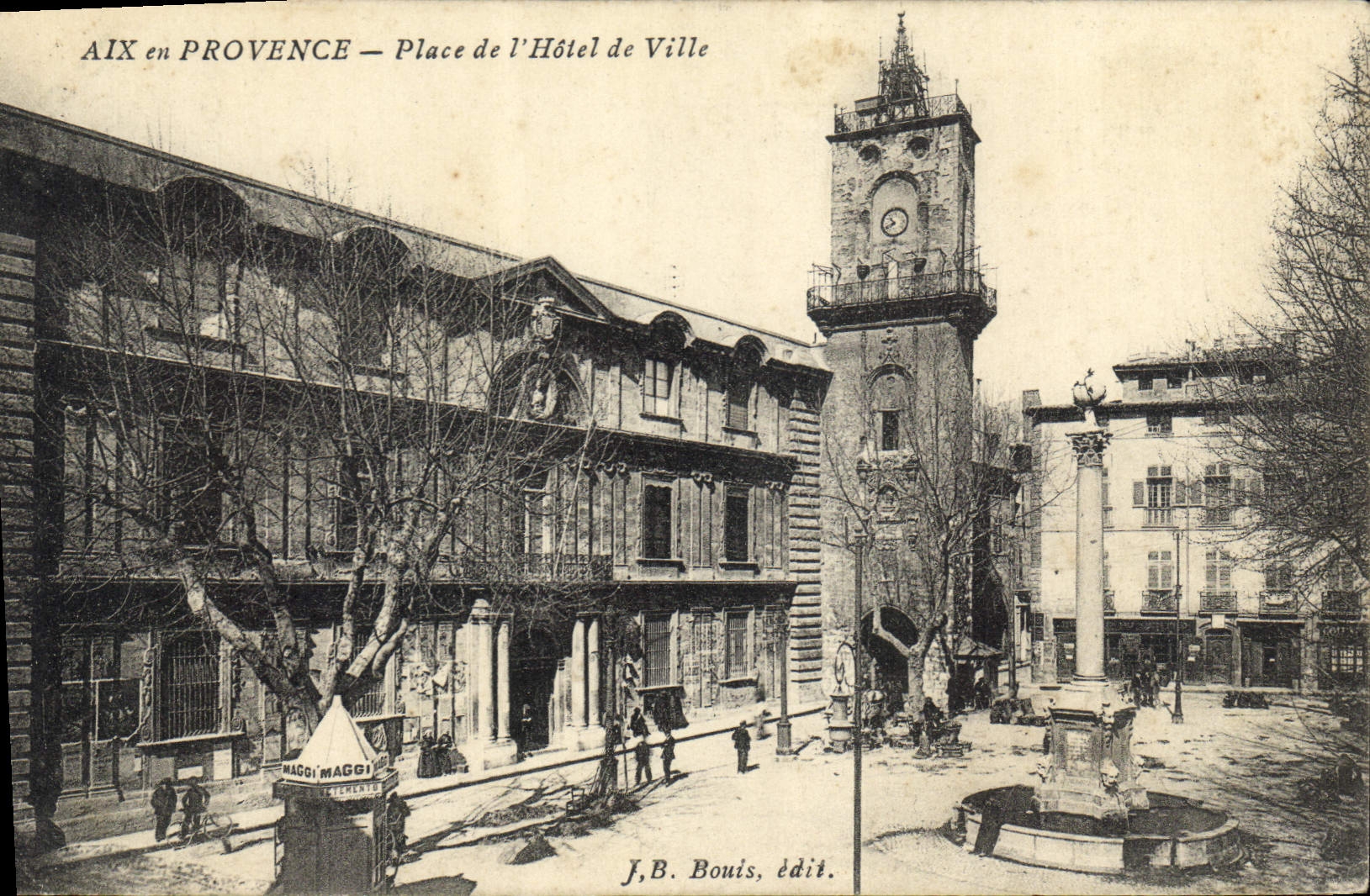 CPA Aix en Provence Place de l'Hotel de Ville 