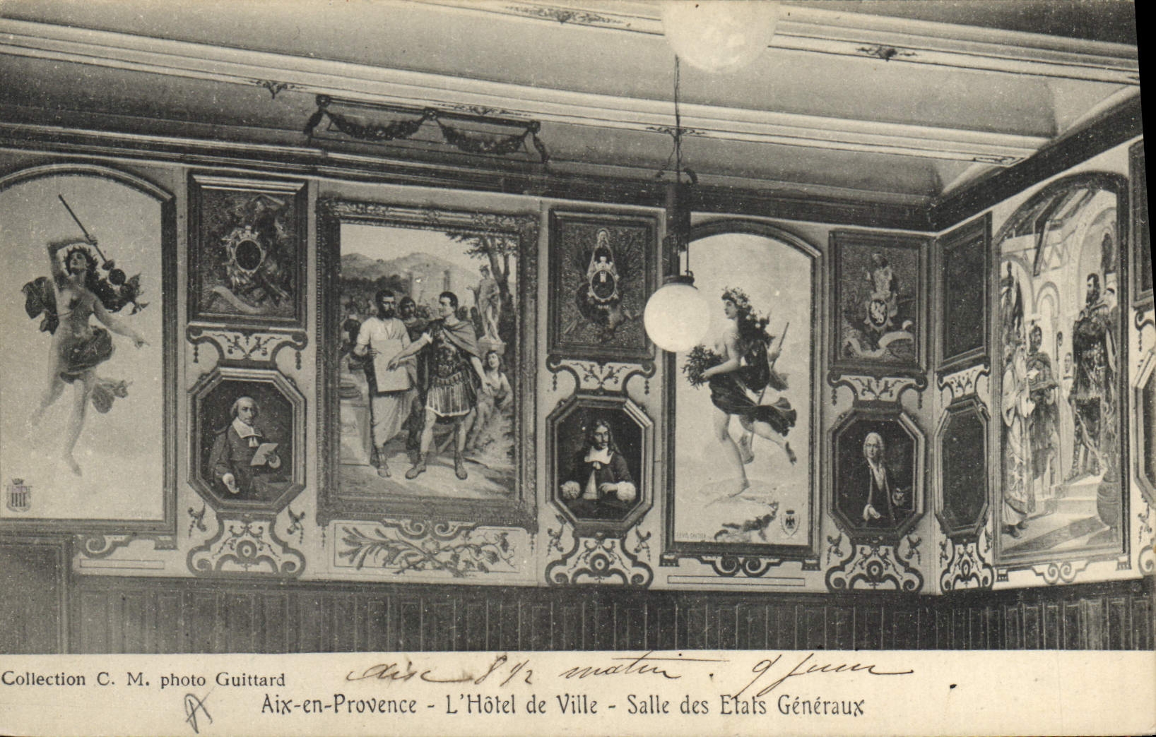 CPA Aix en Provence l'Hotel de Ville Salle des Etais Genteraux 
