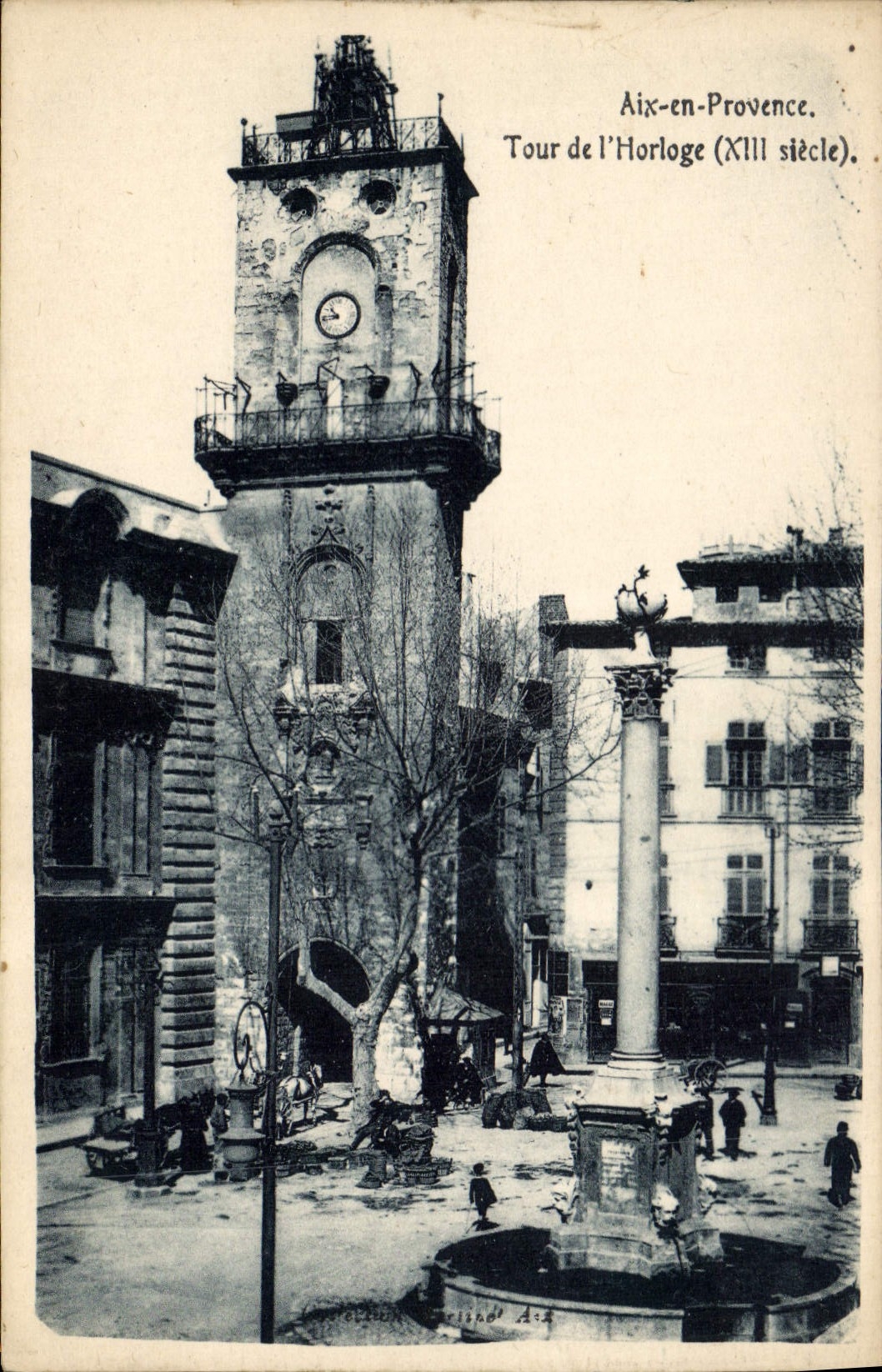 CPA Aix en Provence Tour de l'Horloge 