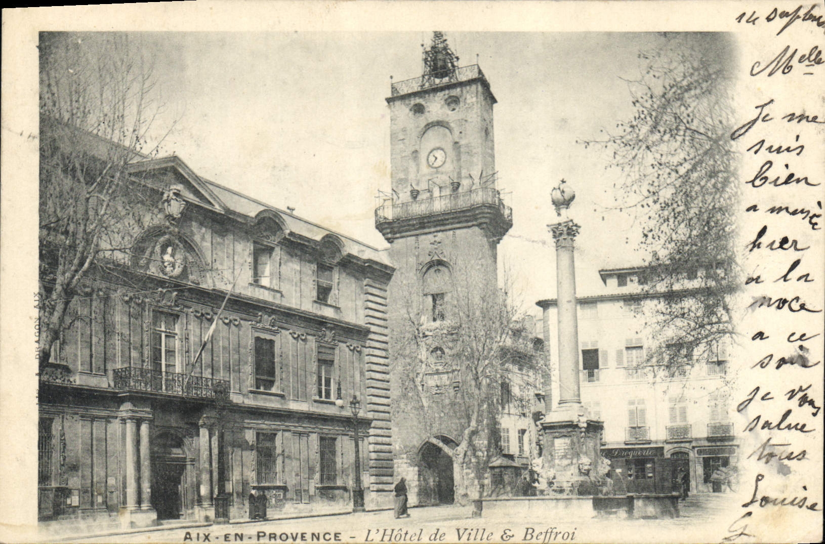 CPA Aix en Provence L'Hotel de Vile & Beffroi