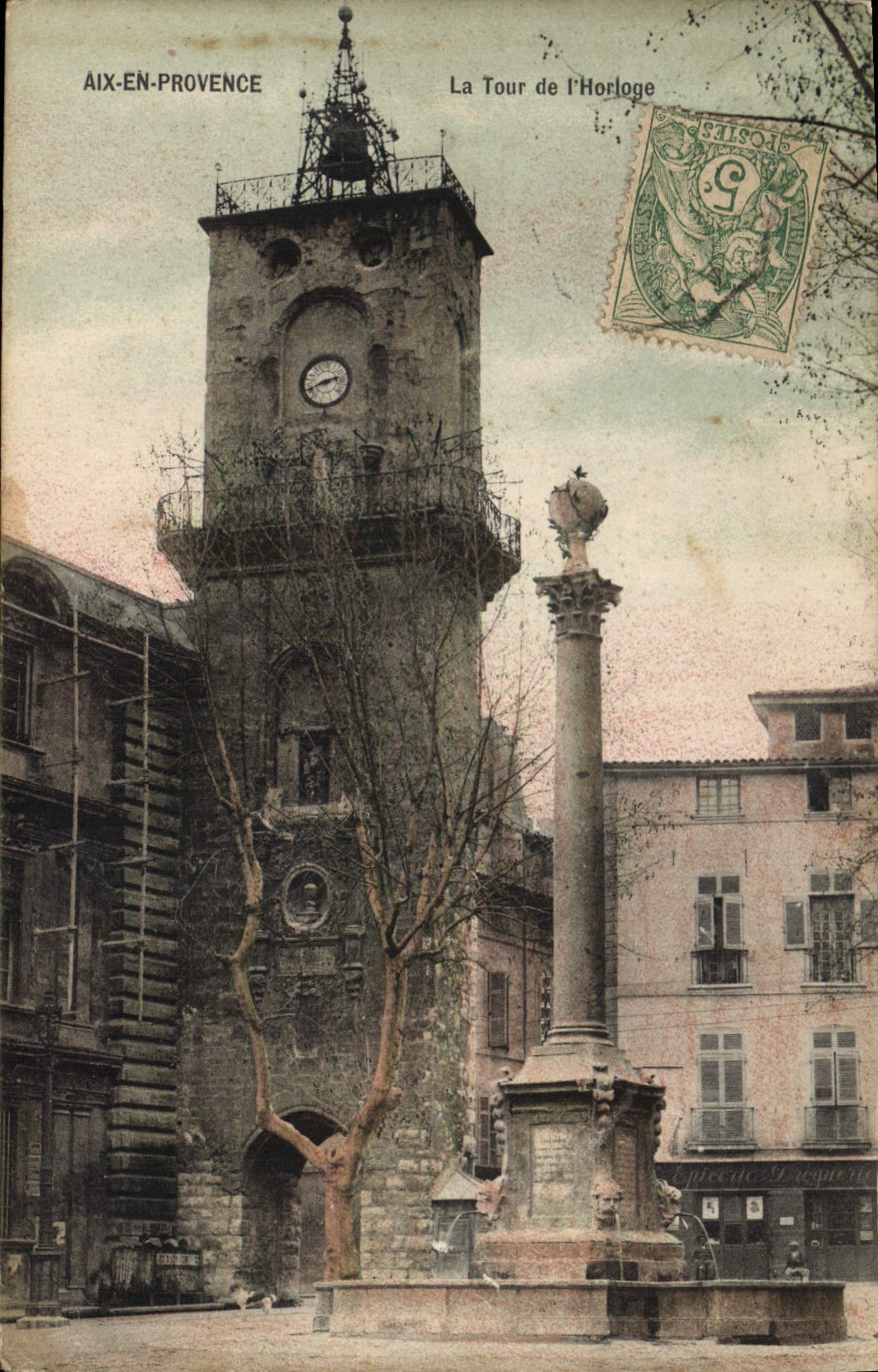 CPA Aix en Provence La Tour de l'Horloge 