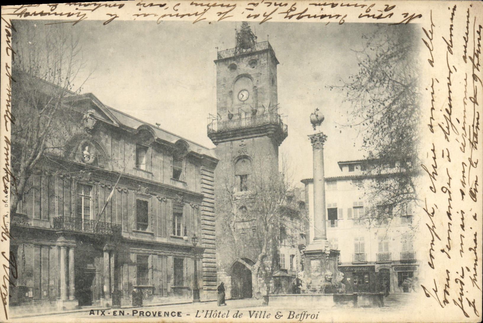 CPA Aix en Provence L'Hotel de Ville & Beffroi 