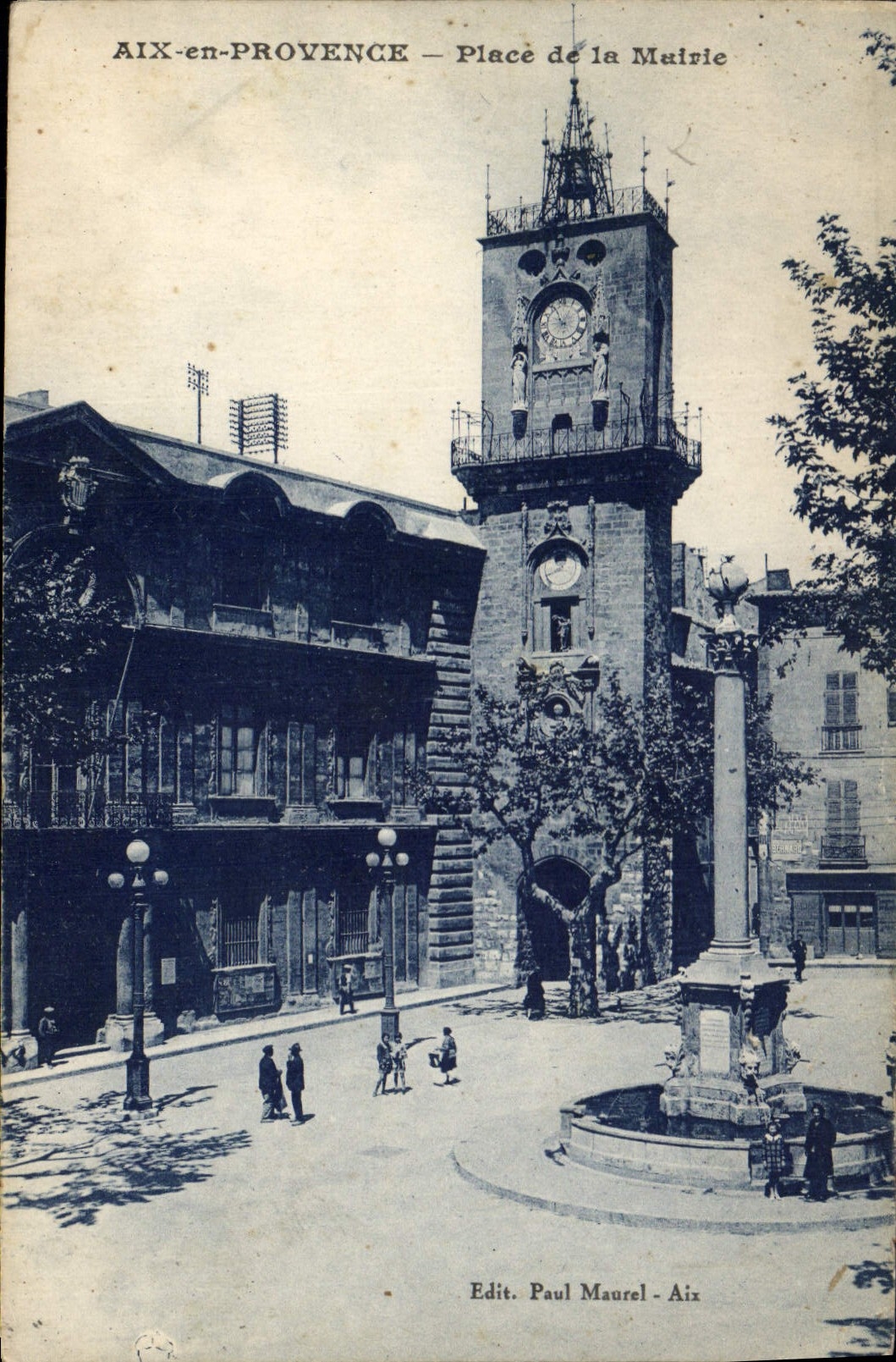 CPA Aix en Provence Place de la Mairie 