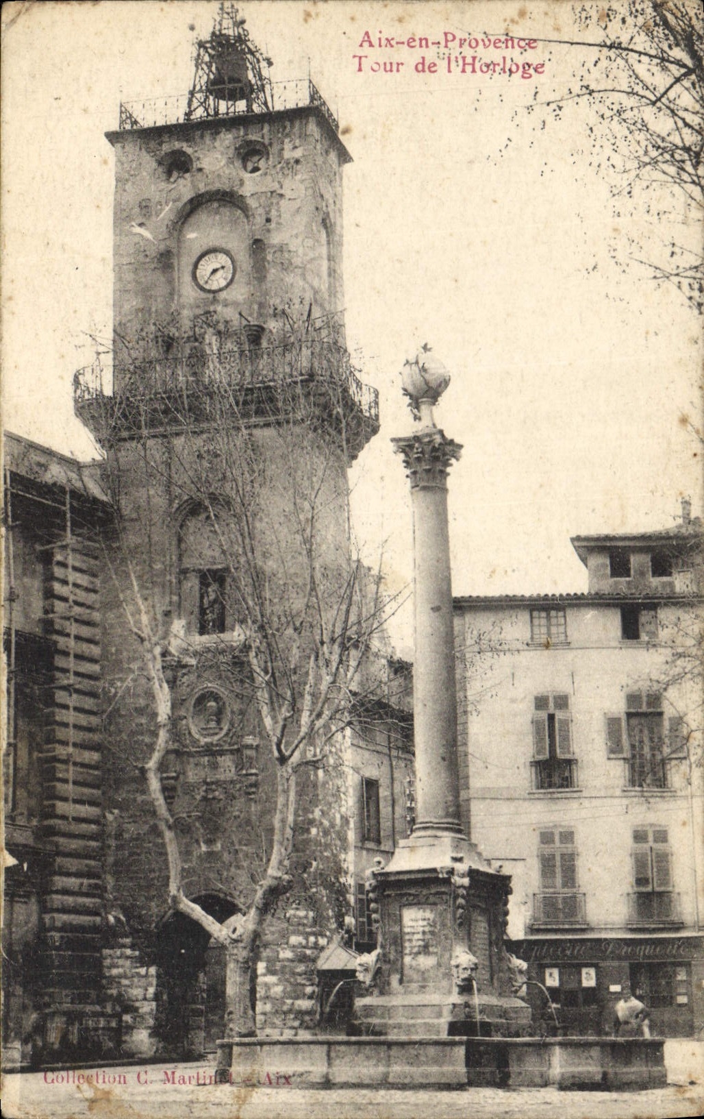 CPA Aix en Provence Tour de l'Horloge 