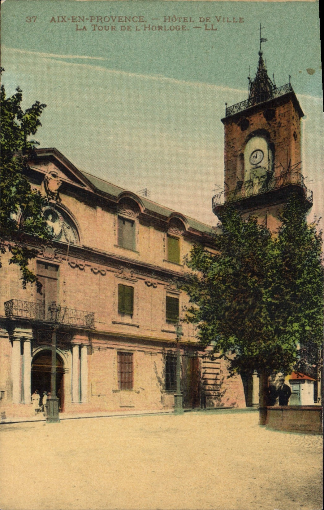 CPA Aix en Provence Hotel de Ville La Tour de l'Horloge 