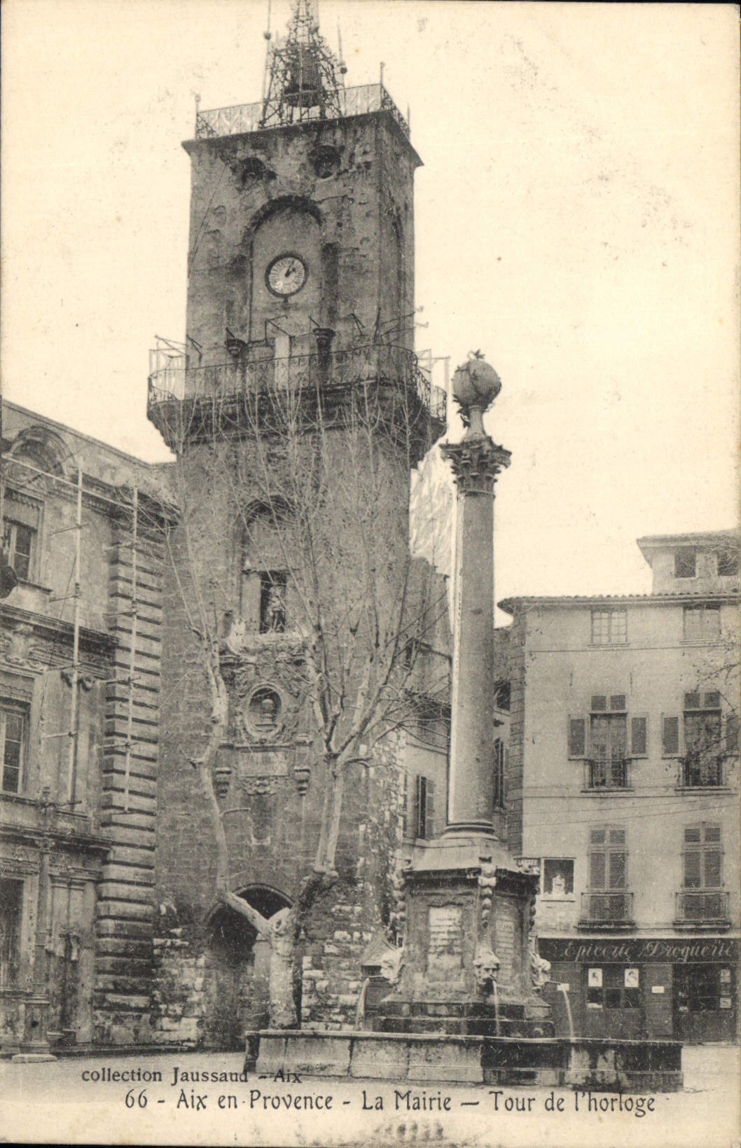 CPA Aix en Provence La Mairie Tour de l'Horloge 