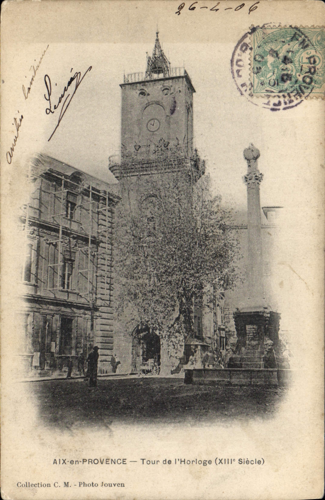 CPA Aix en Provence Tour de l'Horloge 