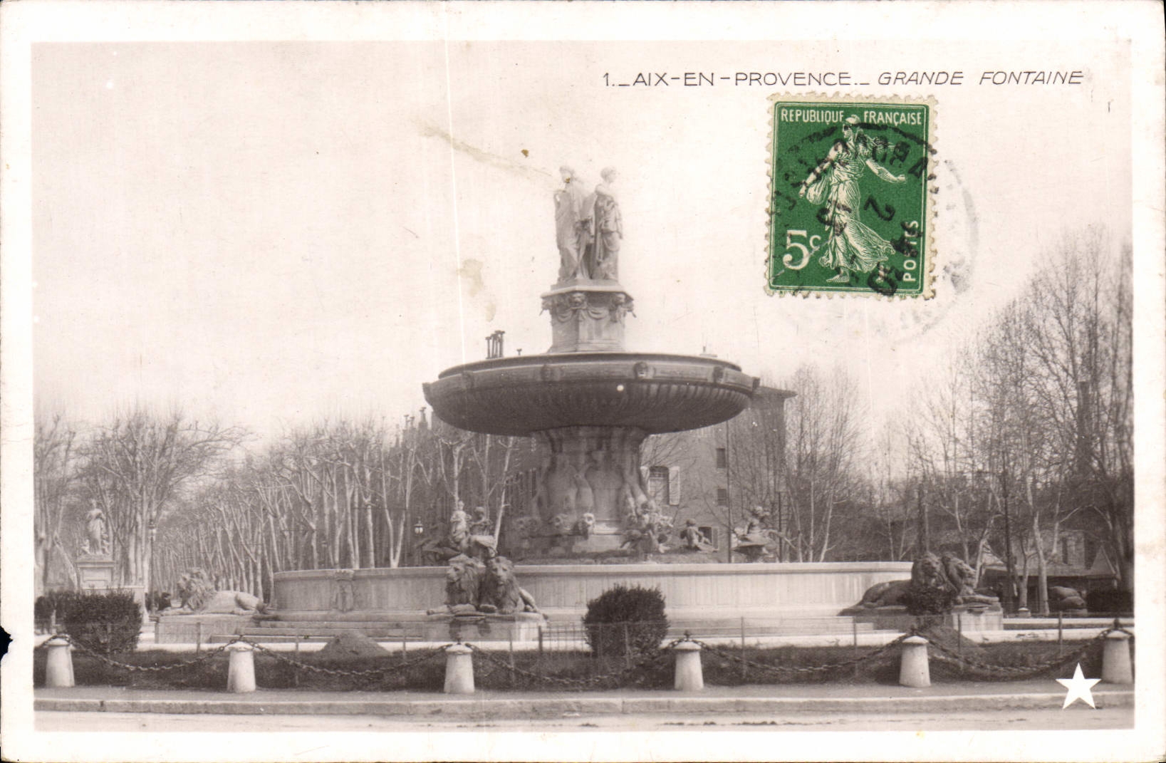 CPA Aix en Provence Grande Fontaine 