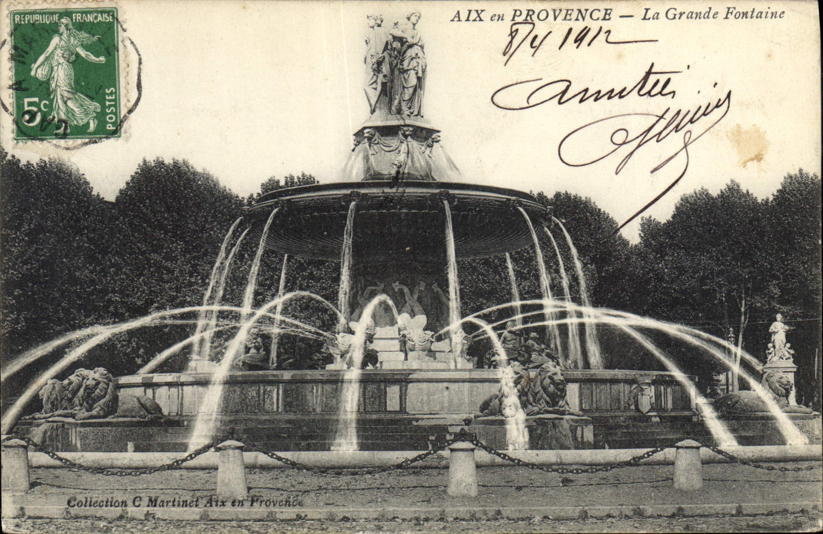 CPA Aix en Provence La Grande Fontaine 