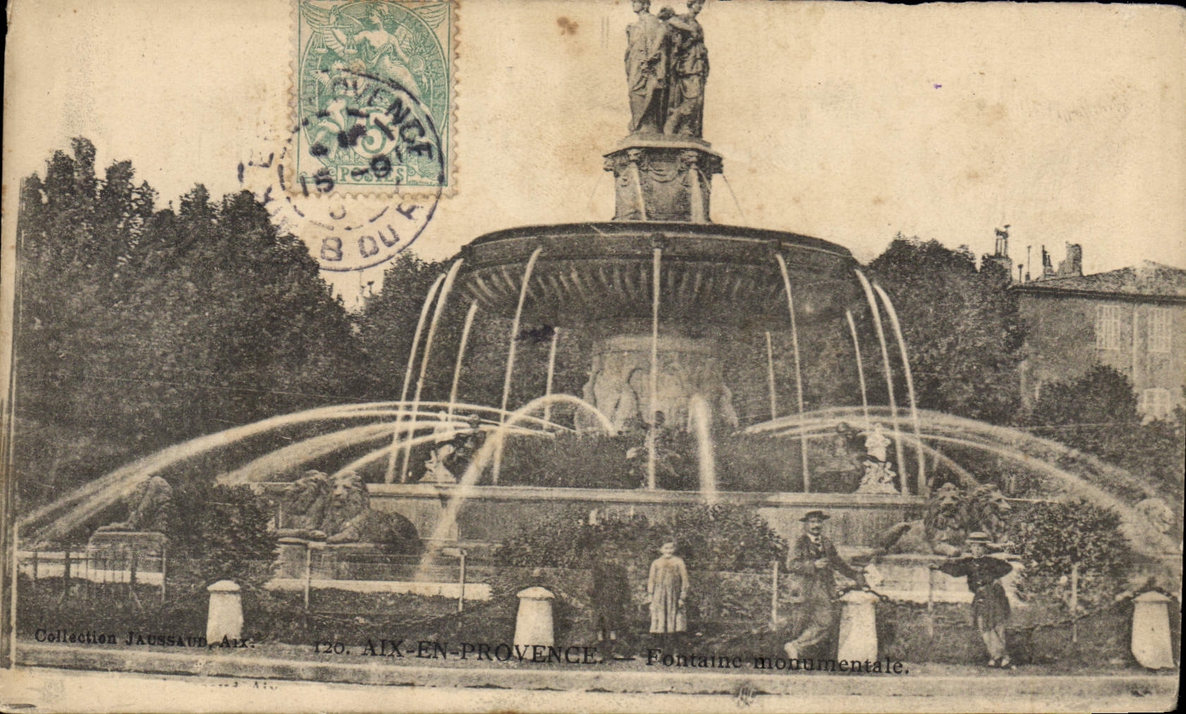 CPA Aix en Provence Fontaine Monumentale 