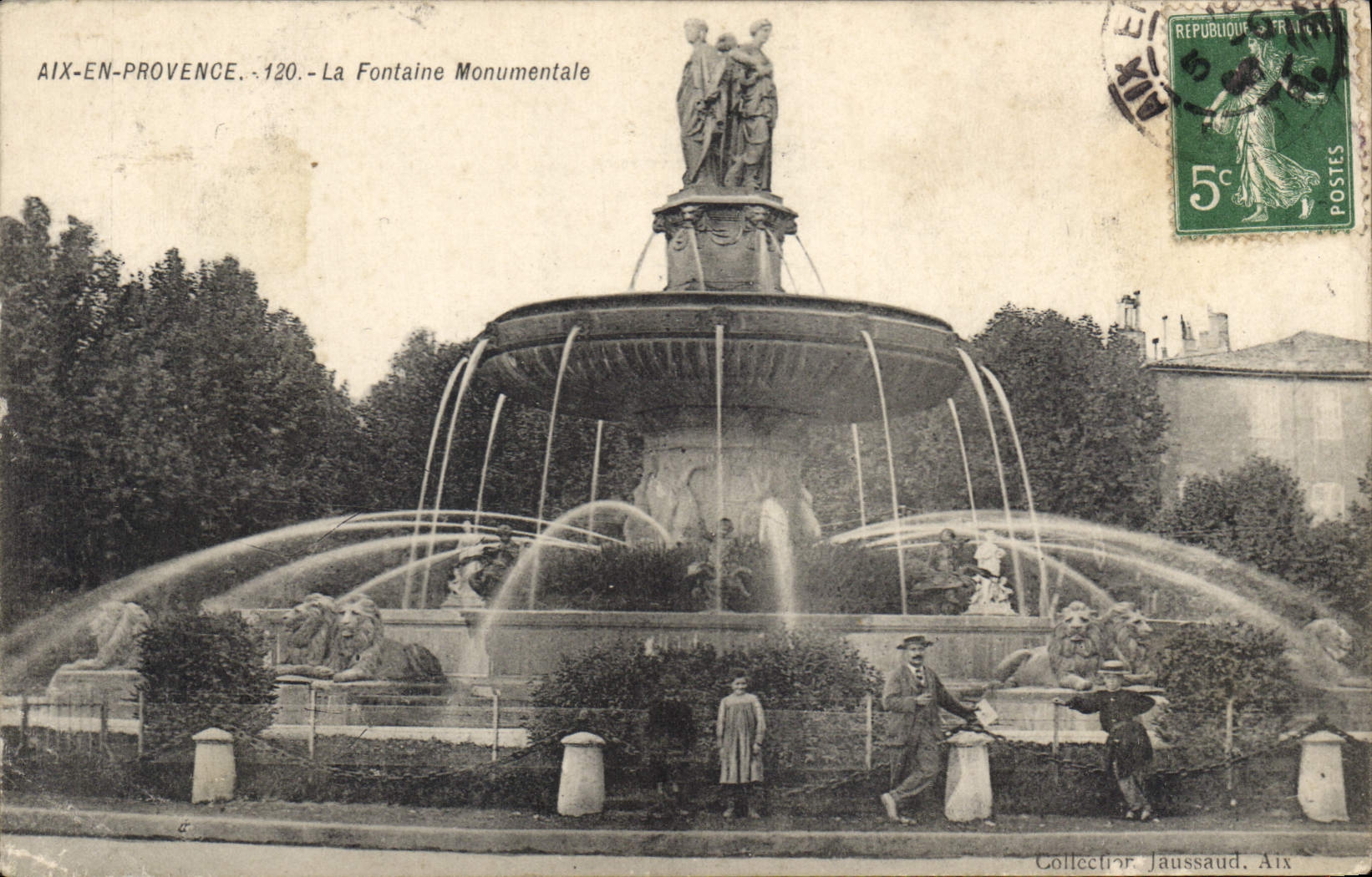 CPA Aix en Provence La Fontaine Monumentale 